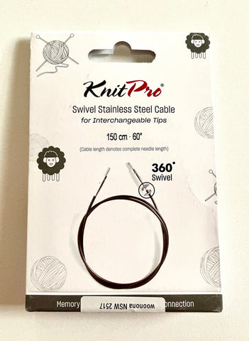 Knit Pro Interchangeable Cables - 360º swivel