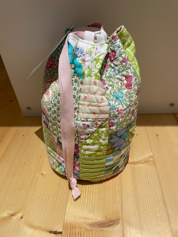 Patch it up project bag - green bucket